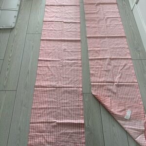 Baby Gund Pink and White Gingham curtains